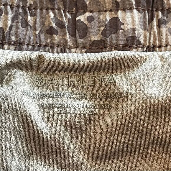 🍋 Athleta •Women’s Mesh Racer Run MidRise Athletic Shorts w/Built in Brief Sz S - Picture 2 of 7